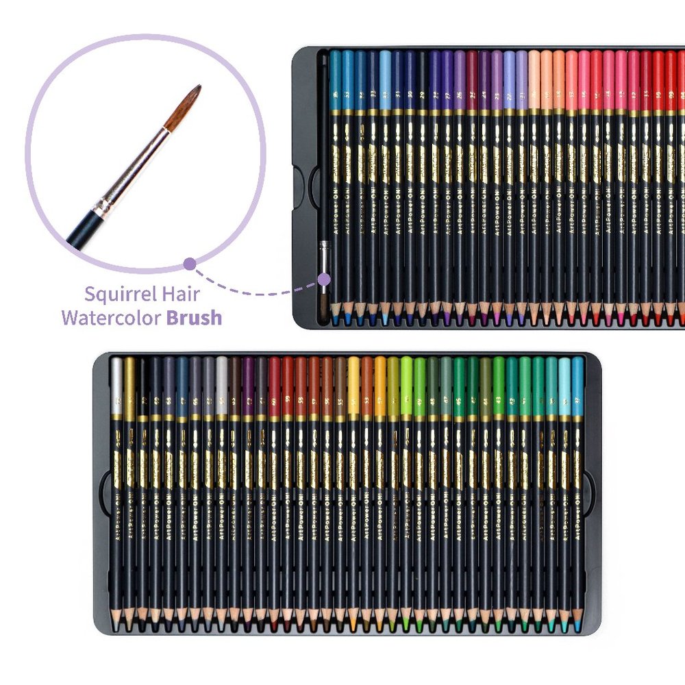 Pagos 72 Watercolor Pencils Set Premium Art Gift - Picture 4 of 8